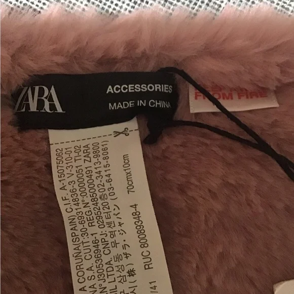 ZARA ACCESSORIES Beautiful Blush Pink NECK Warmer.Brand New SEE ALL PICS.🤩🍄🌺 - Picture 4 of 10